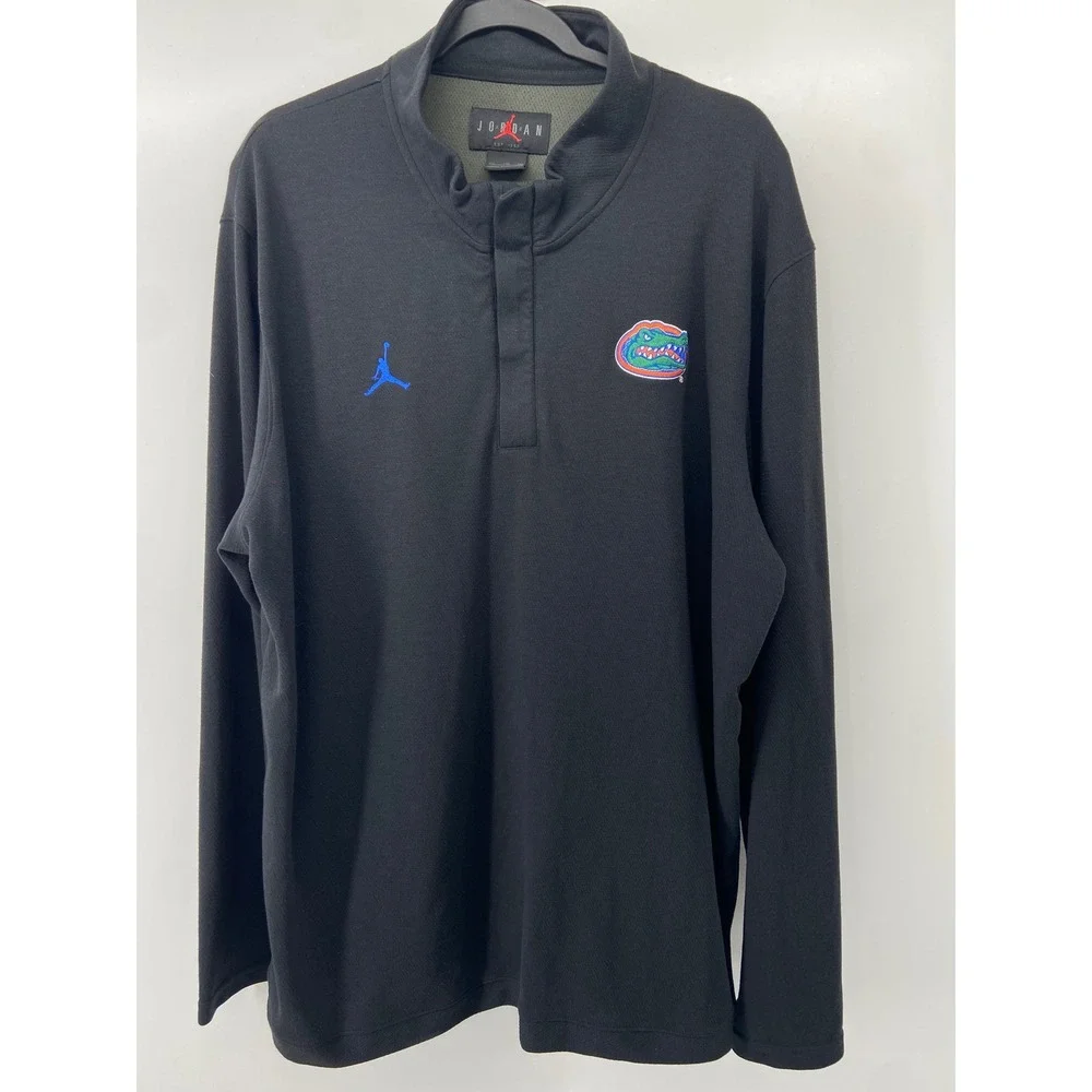 Florida Gators Jordan Pullover Men 2XL Black Florida Gameday 1/4 Zip Athletic UF